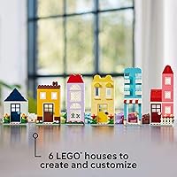 Vista 2 de LEGO Classic Creative Houses Set de Construcción de Ladrillos para Niños, Regalo de Casa de Juguete con Accesorios y Casas de Muñecas, Juguete