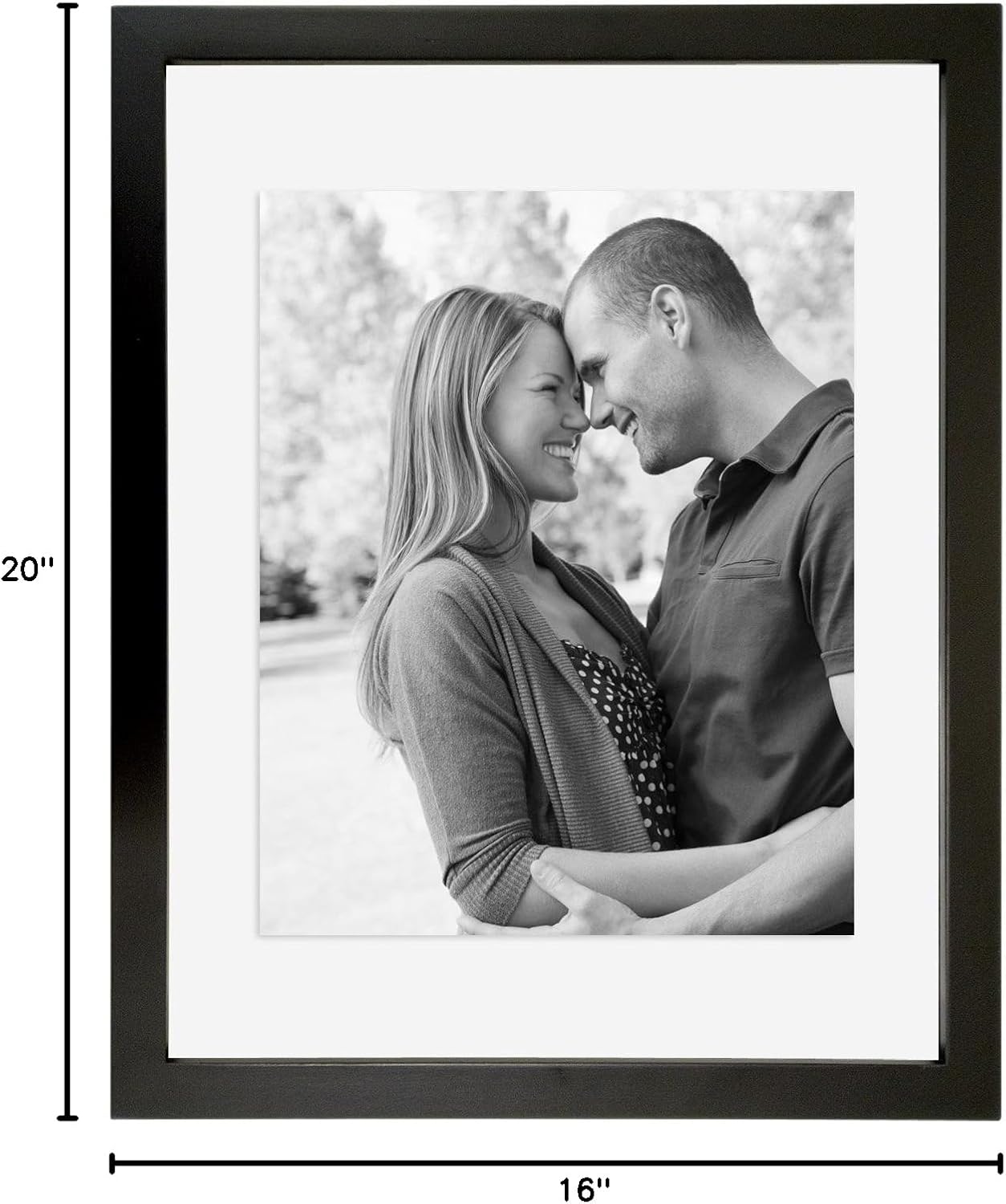 MCS Wood Float Frame, 16 by 20-Inch, Black