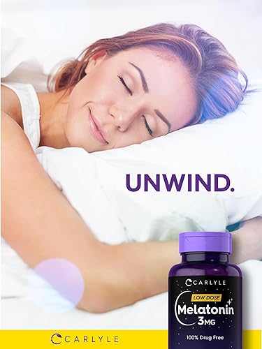 Miniatura 6 de Carlyle Melatonina 3 mg | 300 tabletas | Dosis baja | Sin drogas | Vegetariano, sin OMG, sin gluten