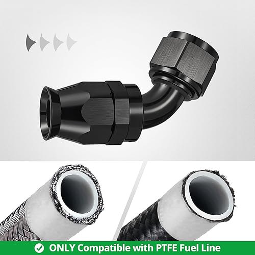 Miniatura 156 de Teflon E85 - Adaptador para manguera de combustible (NEGRO)