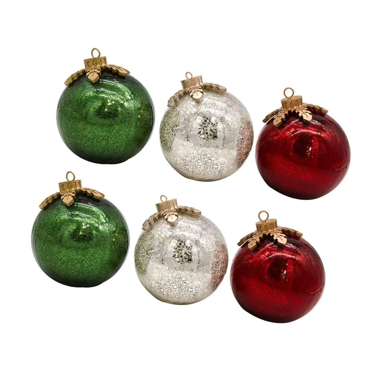 Sfera a LED con illuminazione automatica, con timer di 6 ore, decorazione da tavolo, decorazione per feste, ornamento natalizio da scrivania