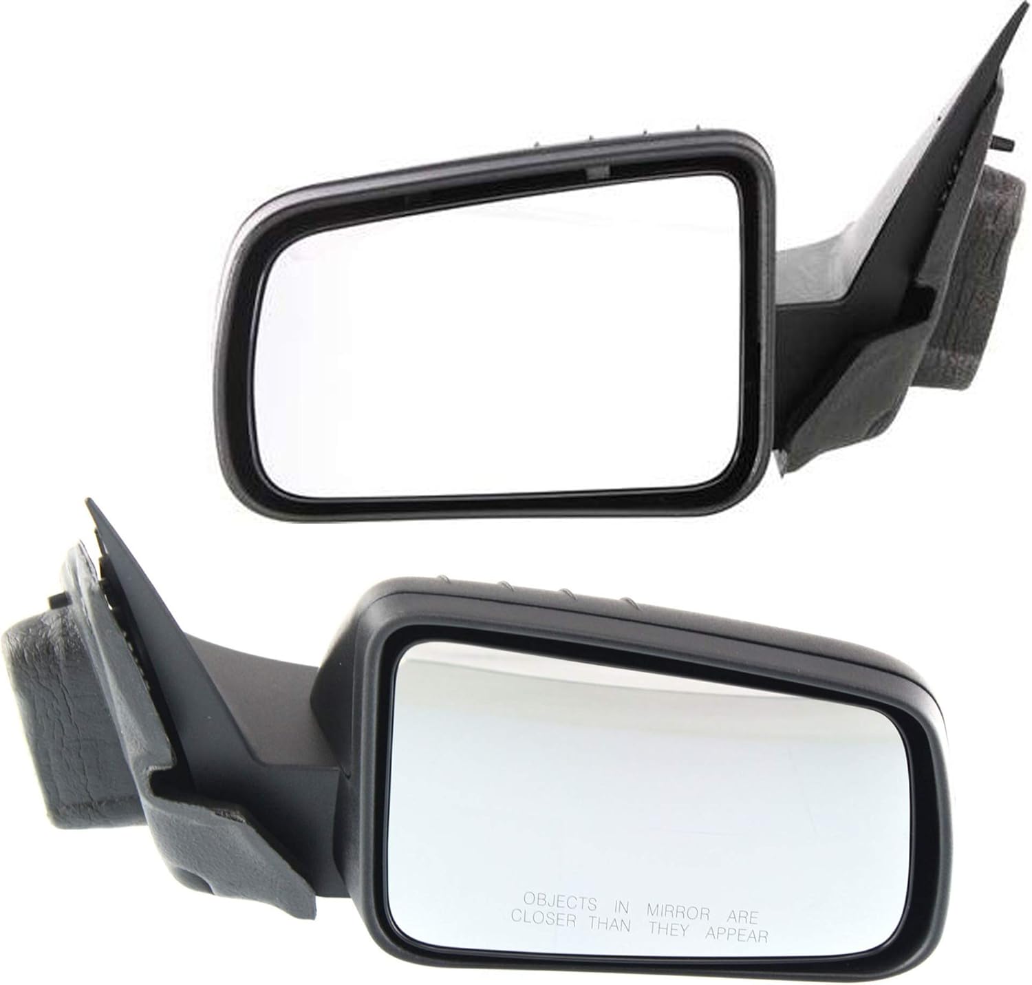 Kool Vue Driver & Passenger Side Power Non-Heated Mirrors for Ford Focus 2008-2011 with 2 Caps