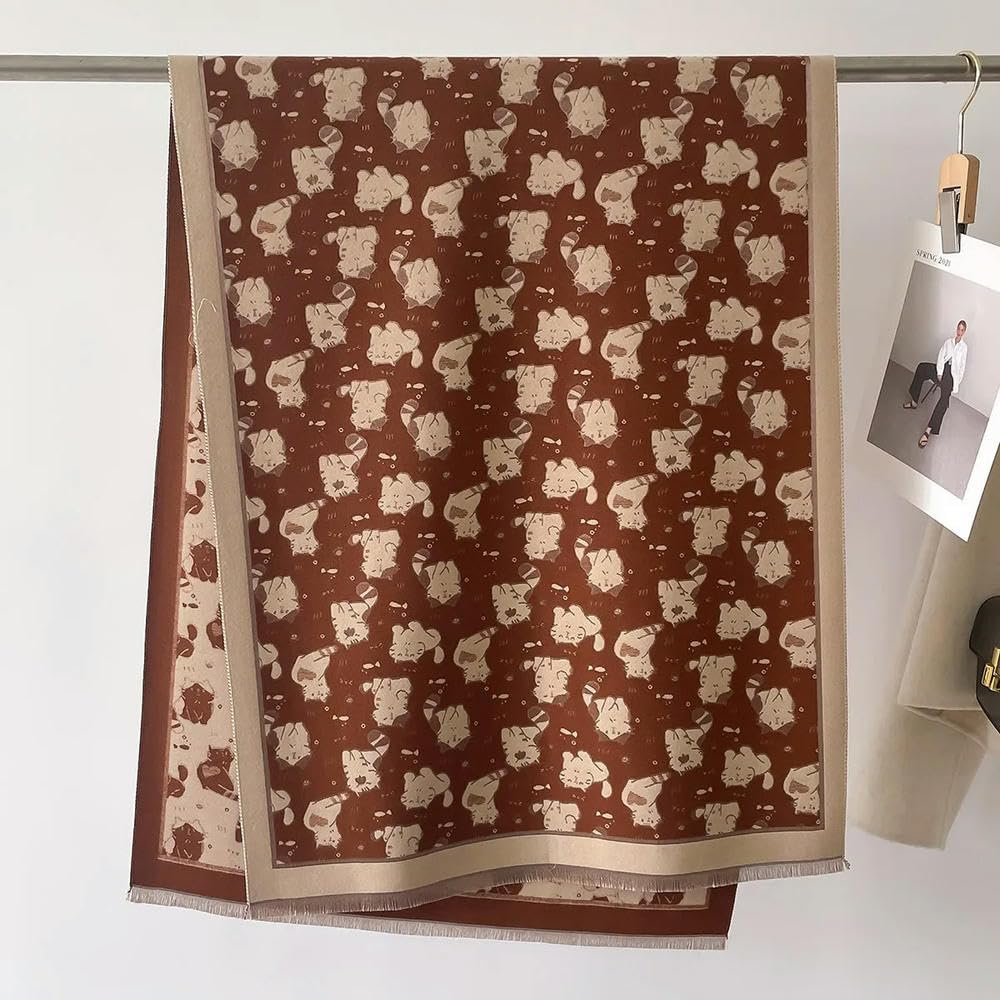Bufandas de Moda para Hombres y Mujeres Bufandas de Lujo con Estampado de Cachemira Chal cálido para Mujer Bufanda Larga Gruesa y Grande
