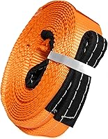 Vista 1 de Correa de remolque de 2" X 20', 6.5 toneladas, cuerda de poliéster Hi-Gear de 2 bucles, 14,000 libras, para remolque y recuperación de Alfa Wheels