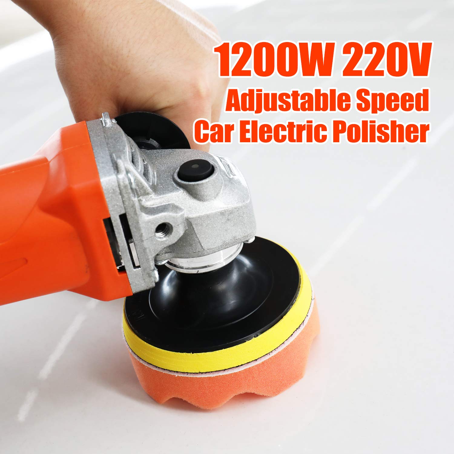 Irfora Lucidatrice elettrica per auto, 1200 W, 220 V, velocità regolabile
