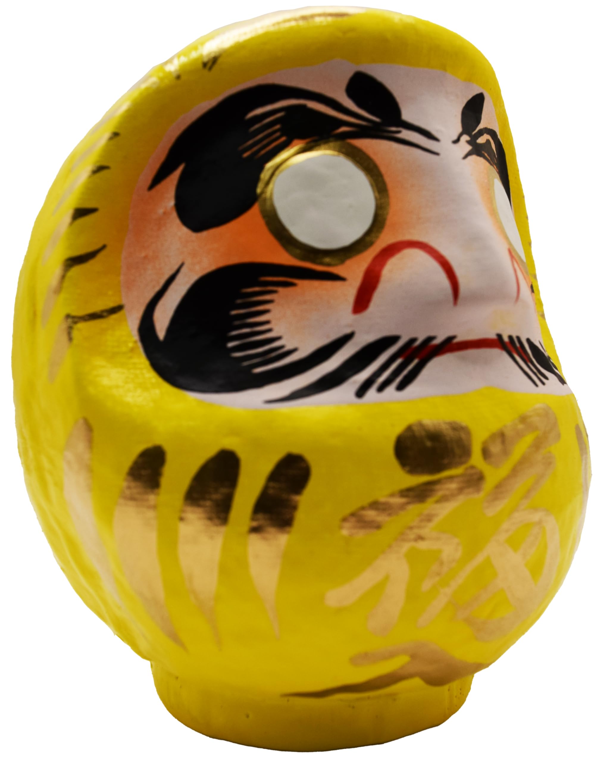 【ご確認用】だるまさんと Amazon.co.jp: 高崎だるま 黄 11×10×9 福入 財運 名誉 幸運 赤顔