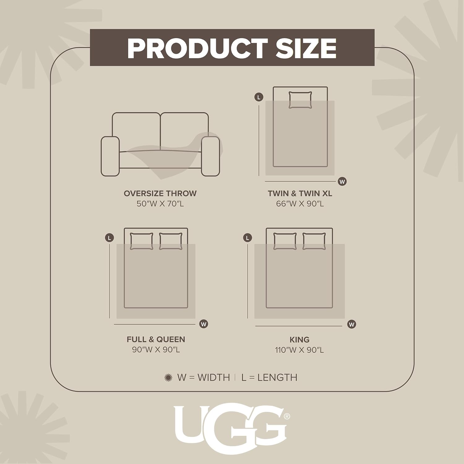 UGG Whitecap Throw Blanket, Soft Fleece Blanket, 50" x 70", Denim Blue photo 9