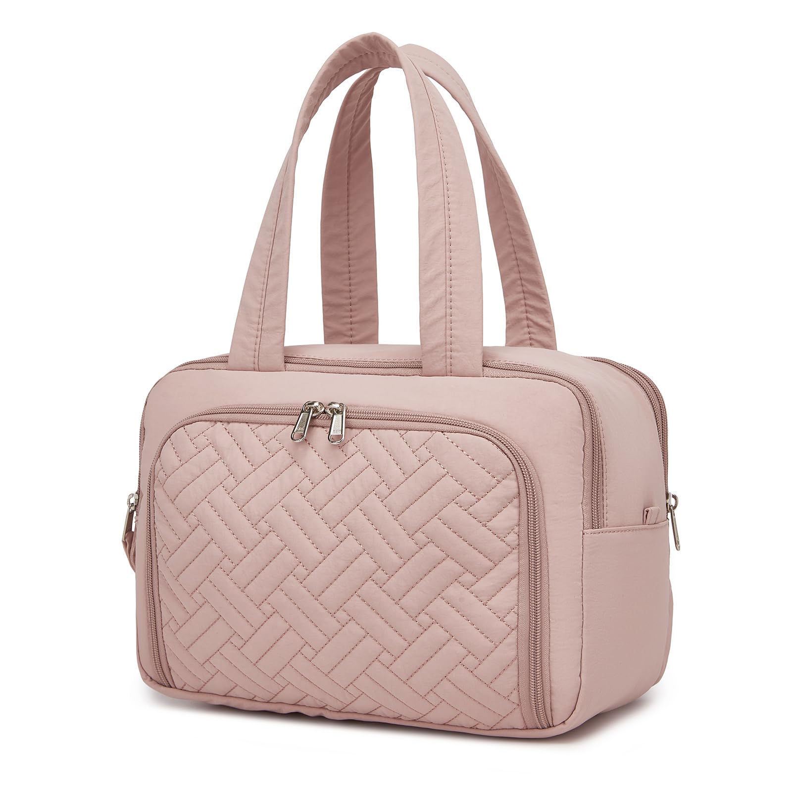 Kono Neceser Mujer de Viaje Grande Neceser Maquillaje Impermeable Bolsa de Aseo con Gran Apertura Organizador de Artículos de Tocador y Cosméticos