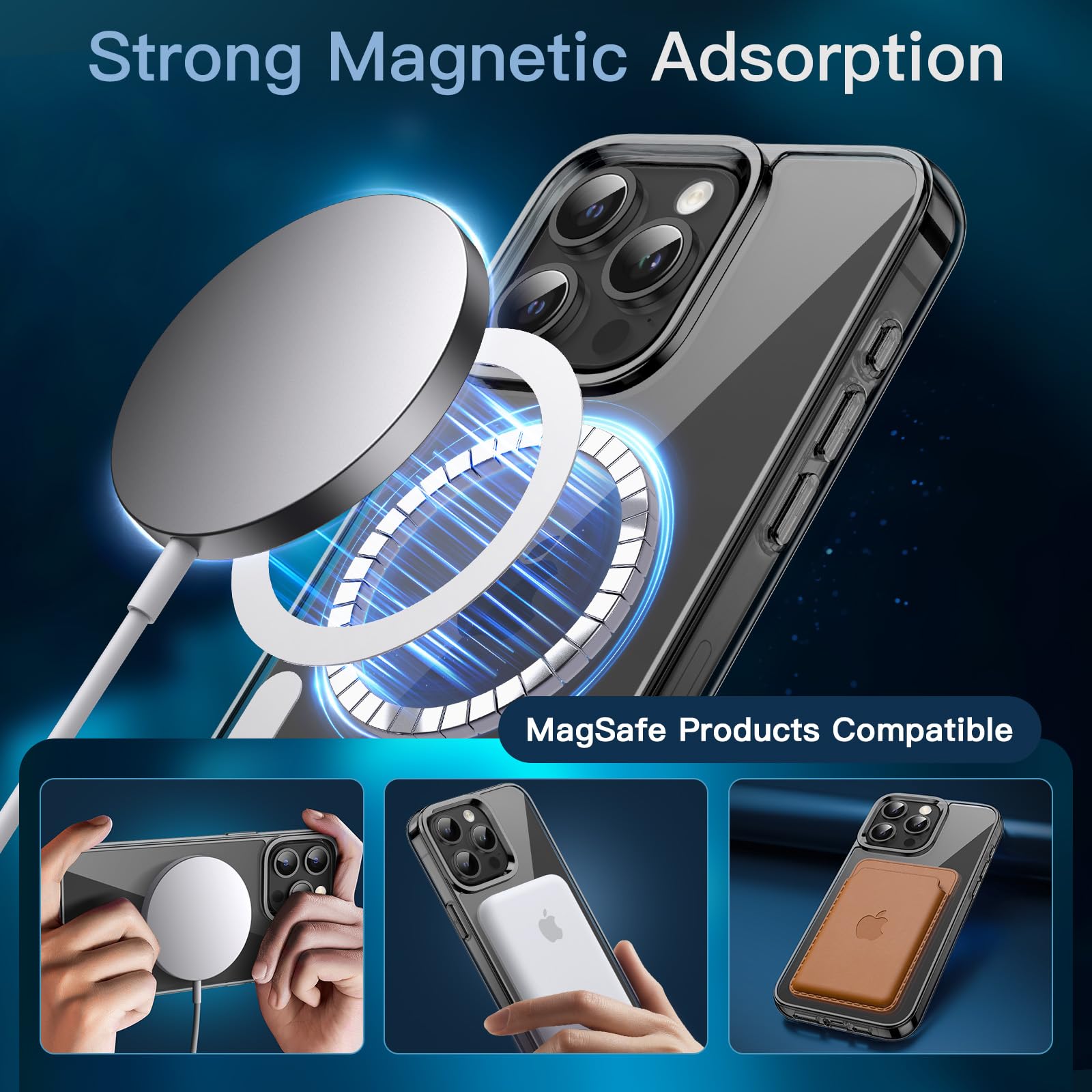Amazon.co.jp: JETech 3 in 1 iPhone 13 Pro 6.1 インチ用 マグネット