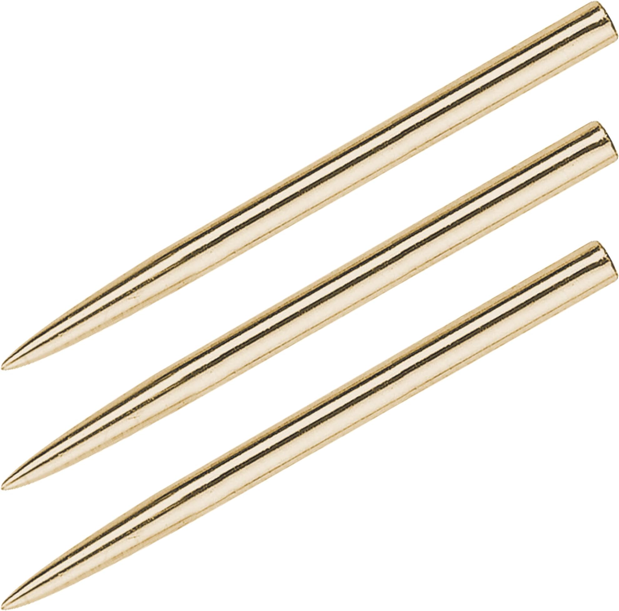 Replacement Steel Dart Points | Standard Length or Extra Long | Silver, Black or Gold | 3 Per Pack