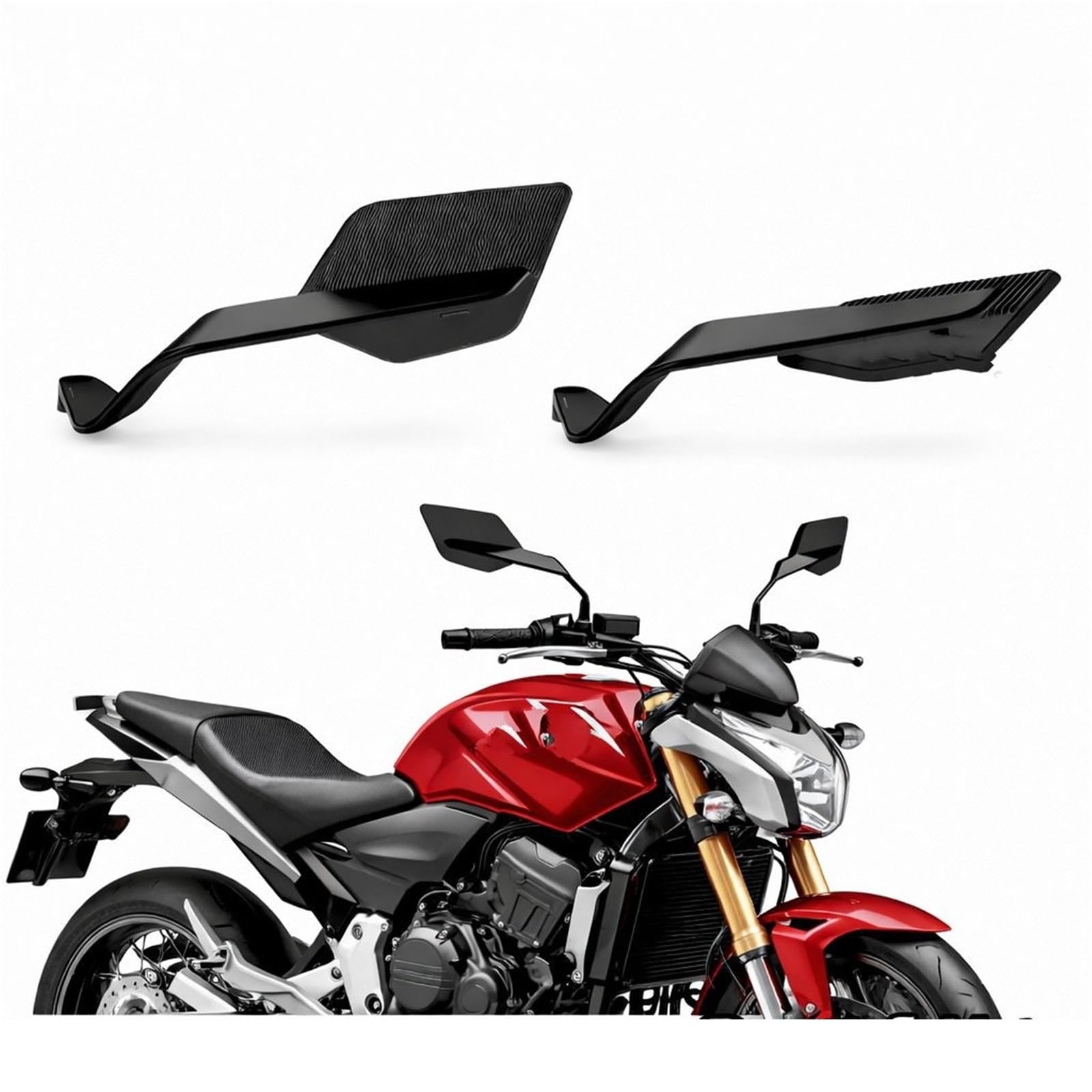 Rétroviseurs latéraux Convient pour HO&NDA CB600F CB650F CB900 CB599 CB600 Hornet rétroviseurs d'aile de moto rétroviseur