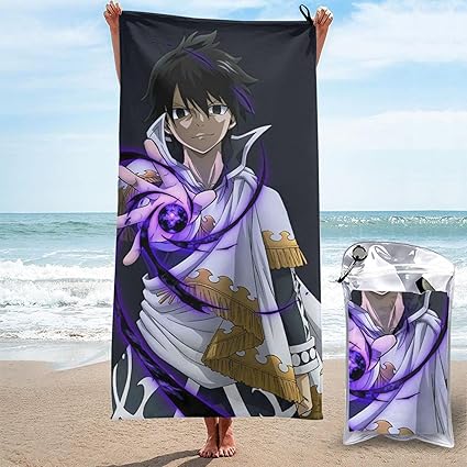 Amazon Co Jp Fairy Tail ゼレフ ドラグニル 速乾ビーチタオル ホーム キッチン