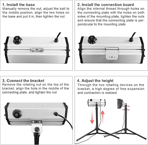 Miniatura 7 de DATOUBOSS Lámpara de curado de pintura infrarroja de 2000 W, secadora de pintura infrarroja de onda corta, sistemas de curado de pintura de