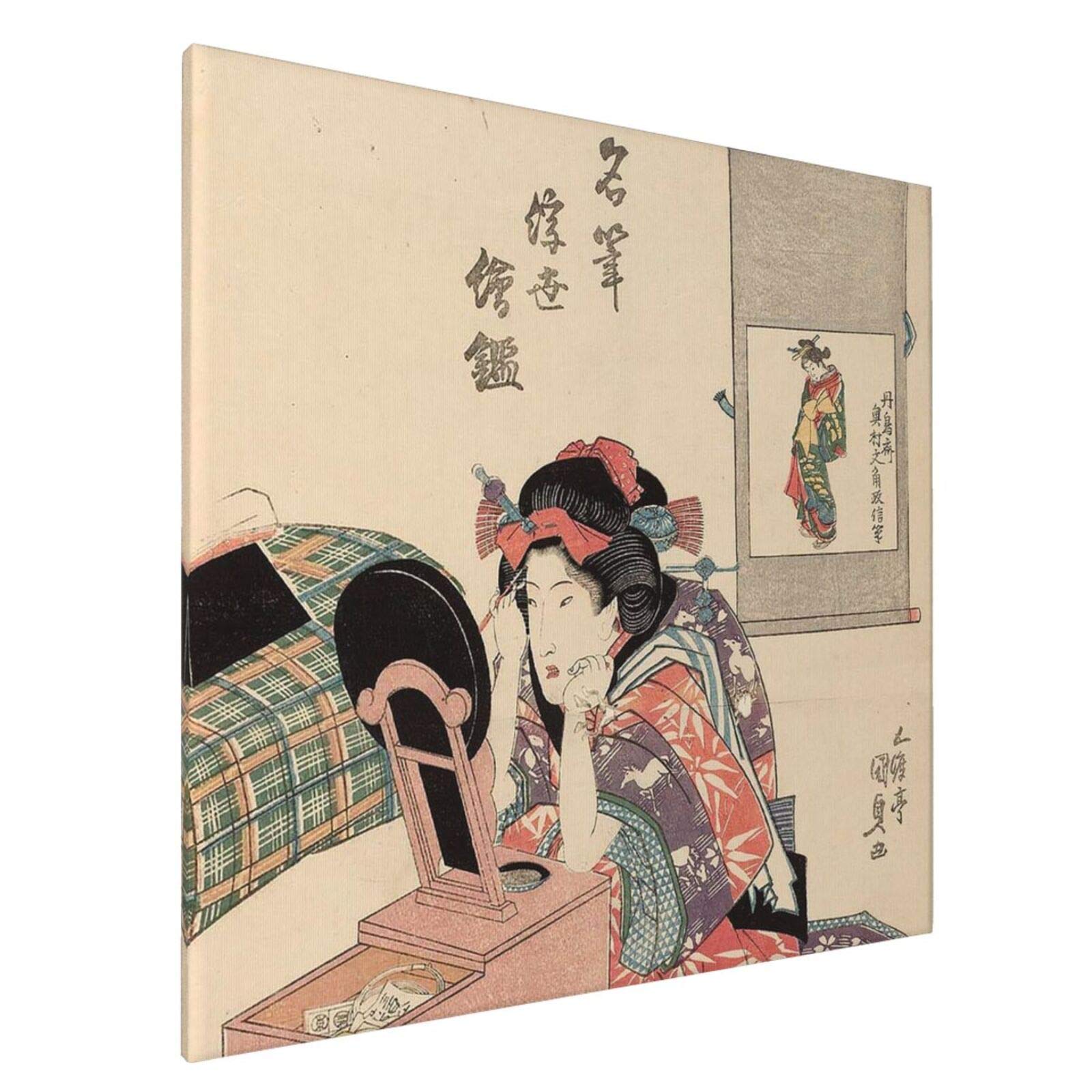 Amazon.co.jp: ポスター 眉を描く江戸時代の女性 浮世絵 アート