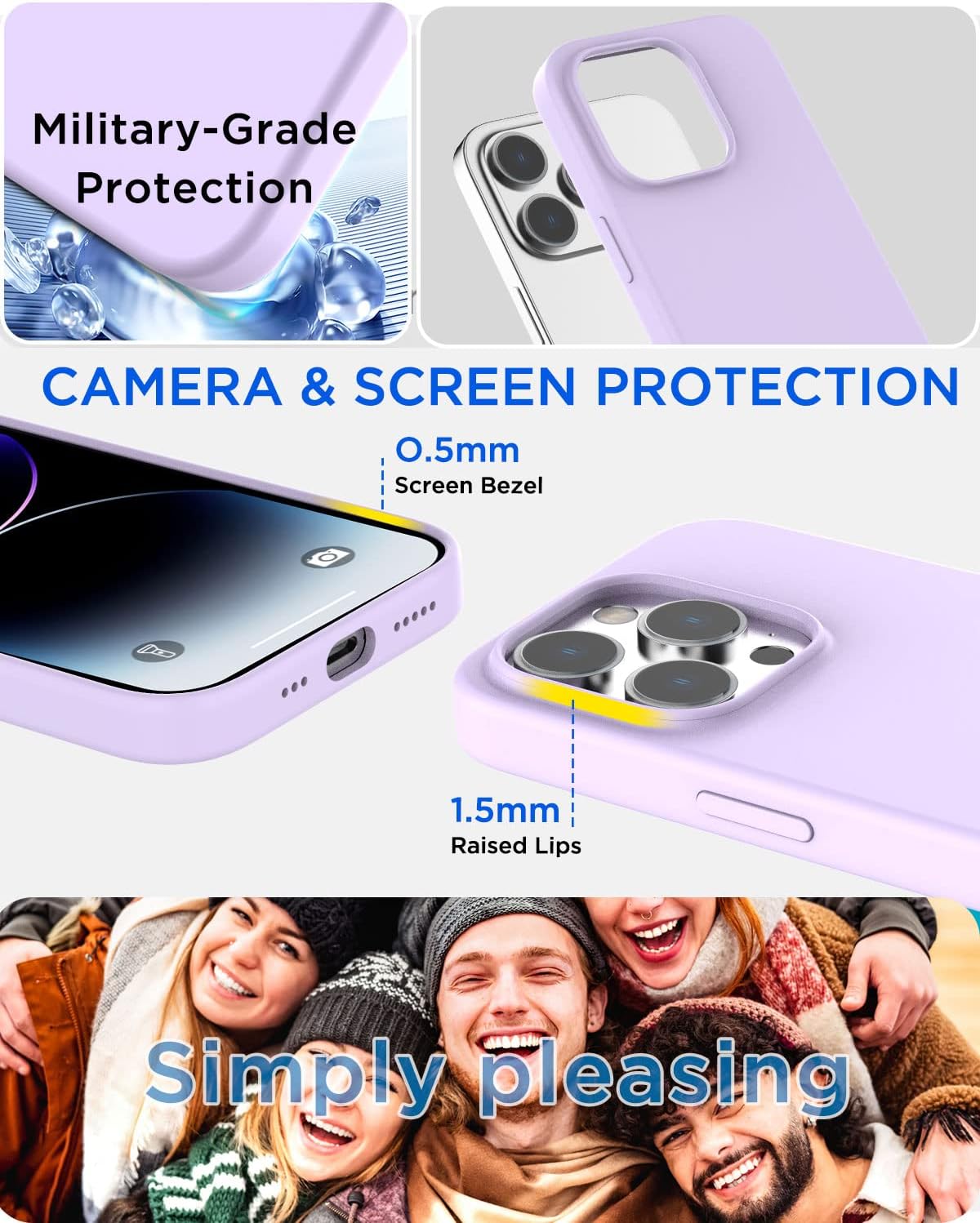 AICase for iPhone 14 Pro Max Case Compatible with MagSafe,Built-in Magnets Slim Liquid Silicone,Microfiber Lining Inside [Drop Protection] [Durable & Shockproof] Cover for Apple 14 Pro Max 6.7 inch_3