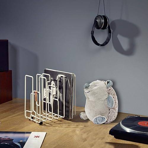 Vista 7 de Tope decorativo de puerta de erizo, lindo tapón de puerta con peso de animales para decoración del hogar y la oficina (erizo gris)