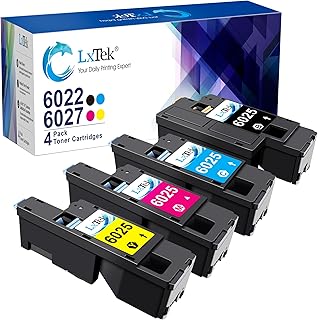 LxTek Remanufactured Toner Cartridge Replacement for Xerox WorkCentre 6027 6025, Phaser 6022 6020 (1 Black 106R02759, 1 Cyan 106R02756, 1 Magenta 106R02757, 1 Yellow 106R02758, 4 Pack)