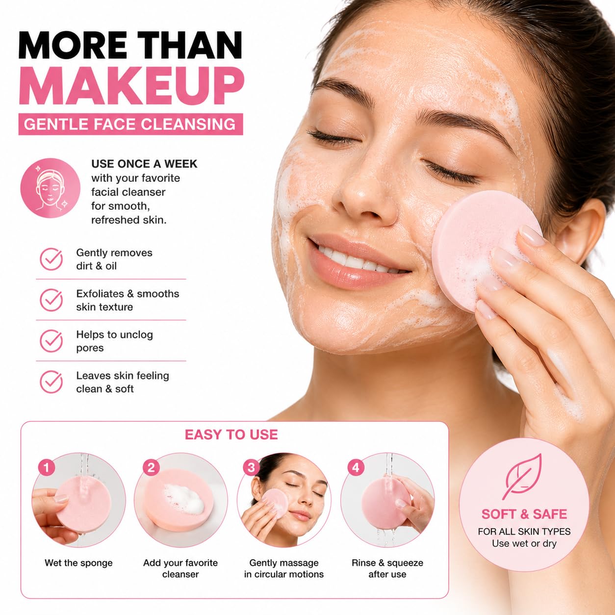 Blender Esponjas de maquillaje para belleza – Mezcla sin látex para cobertura completa en polvo, crema, cosméticos líquidos, de larga duración, desechables aplicadores de espuma – Paquete de 12