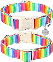 Vista 142 de DOGWONG Collar de perro de San Valentín, collar de perro con estampado de corazones para perros grandes, lindos collares de primavera, hembra