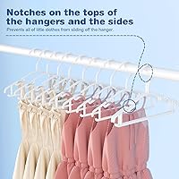 Vista 6 de GoodtoU Perchas para bebé, paquete de 60 perchas para ropa de bebé para armario, perchas de plástico para niños pequeños, guardería, niños pequeños