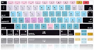 MMDW Pro Tools Shortcuts Hotkey Silicone Keyboard Cover Skin for MacBook Air 13 inch 2020 Model A2179 A2337 M1 Chip,for MacBook Air 13 inch Accessories,for MacBook Air 13" Gel Protective Skin