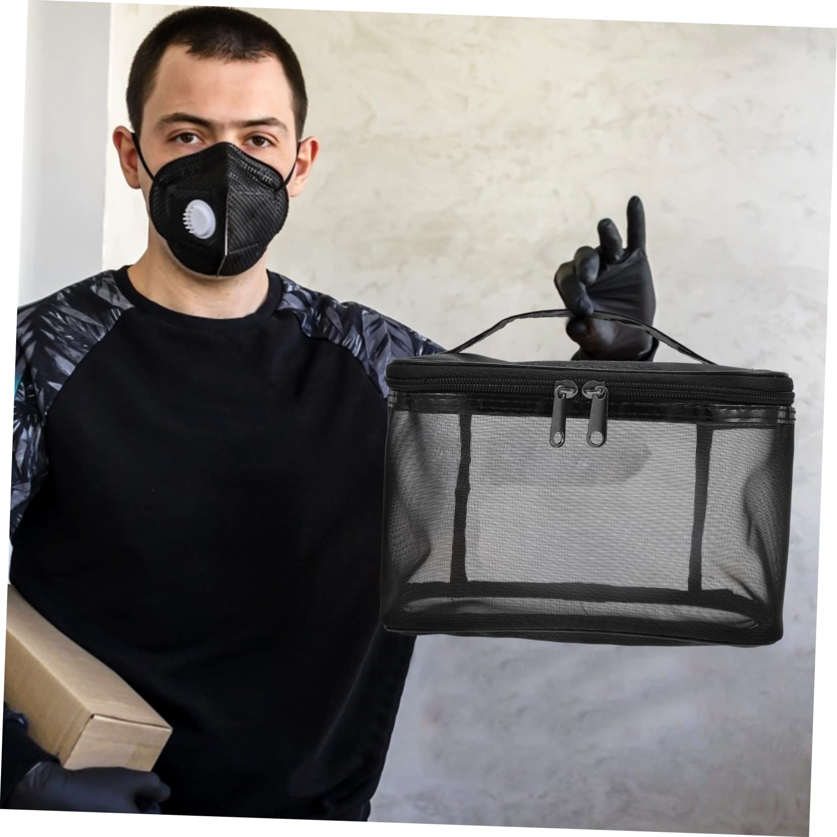 3 Piezas Bolsa De Almacenamiento Neceser De Viaje Estuche Cosmético Transparente Bolsa De Cosméticos Bolsa De Maquillaje Bolsa para El Cuidado De La Piel Viajar Nylon Malla