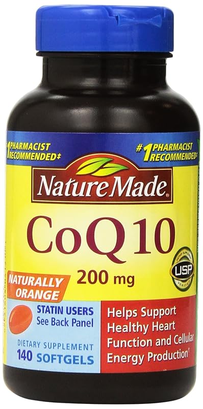 Nature Made Suplemento de Coenzima Q10 (CoQ10) 200 mg, 280 cápsulas softgel