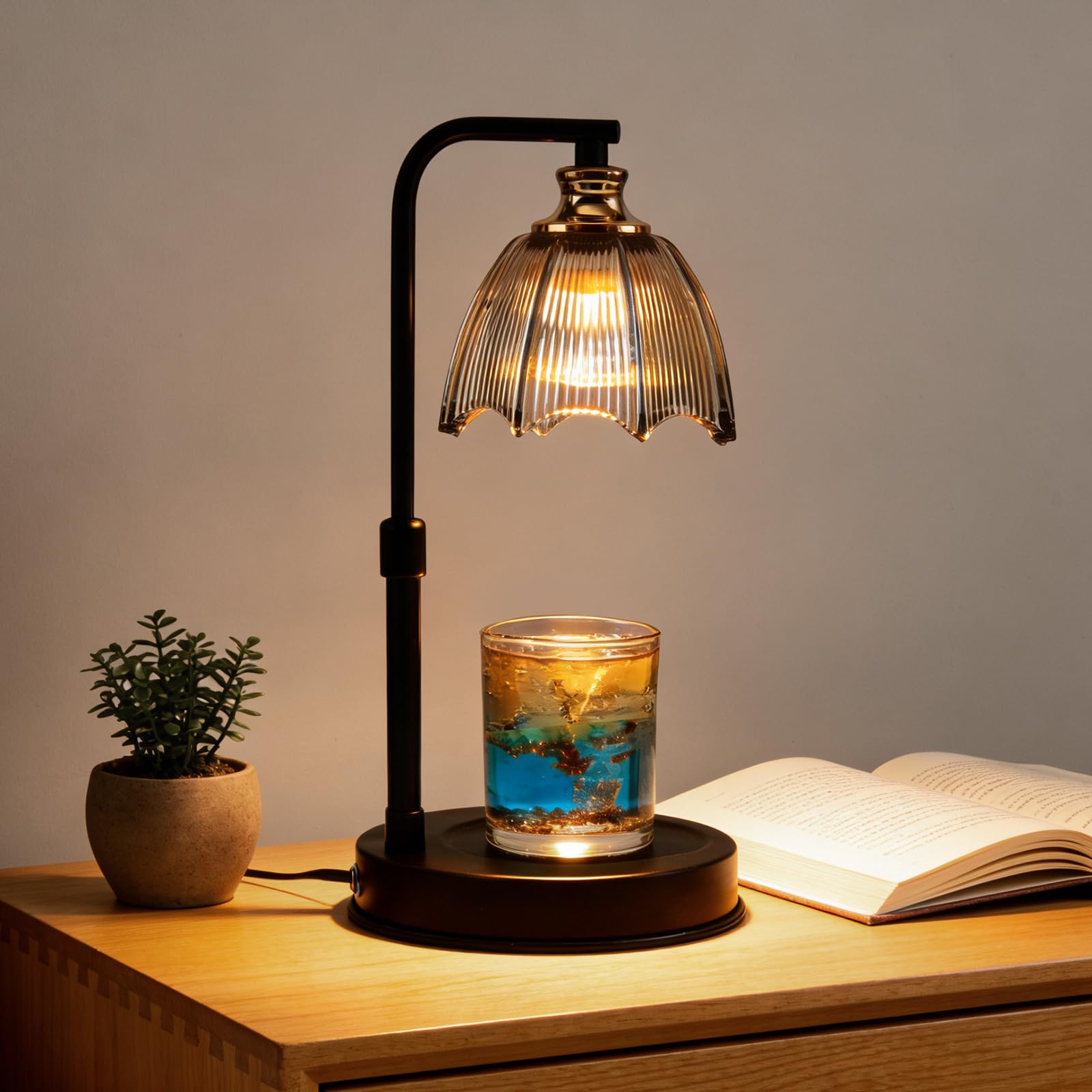 metdark Candle Warmer Lamp with Timer