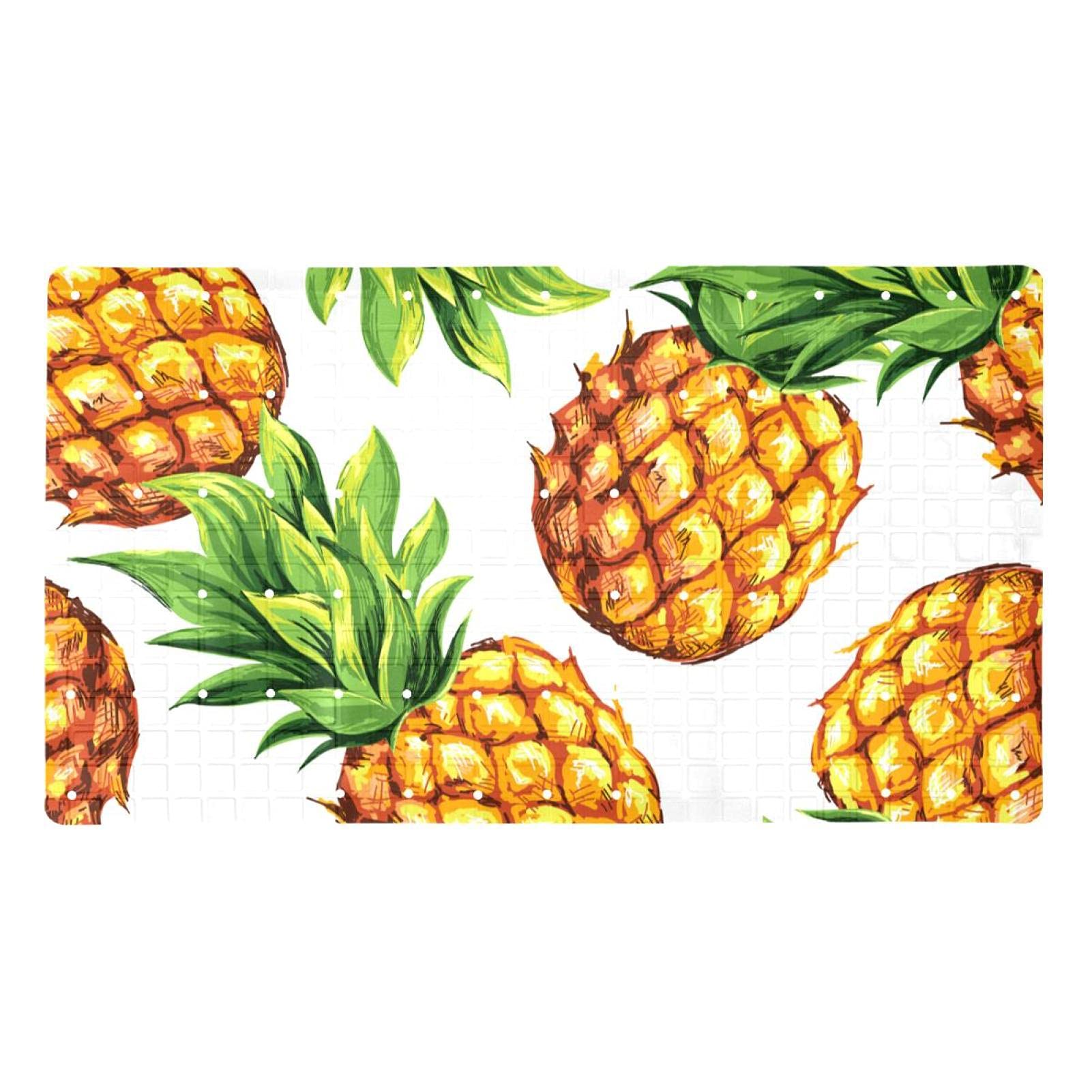 Tapis antidérapant pour baignoire avec ventouses et drainage efficace 40x70