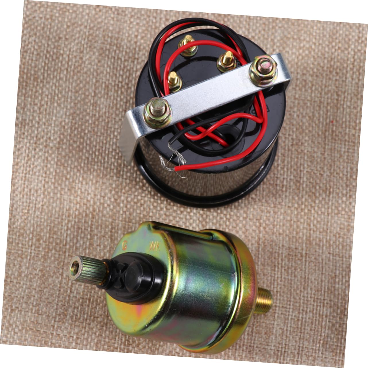 Universelle 12v 52mm Öldruckanzeige für Autos, Kunststoff