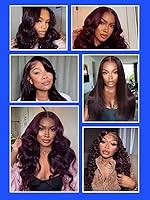 Vista 41 de Nadula Peluca Bob de cabello humano rubio degradado sin pegamento, encaje frontal HD de 7 x 5 pulgadas, Bye Bye Knots, predepilada, precortada