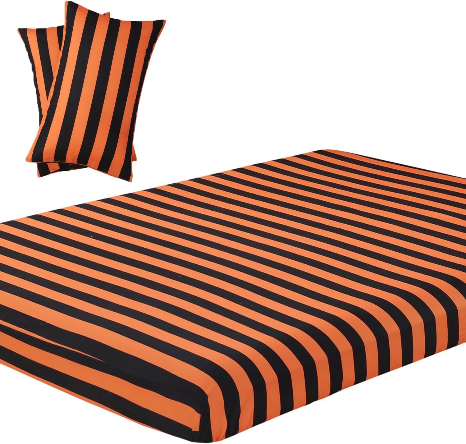 Vaulia Lightweight Microfiber Fitted Sheet, Boho-Chic Printed Pattern Design, Bright Pink King Size, 3-Piece Set