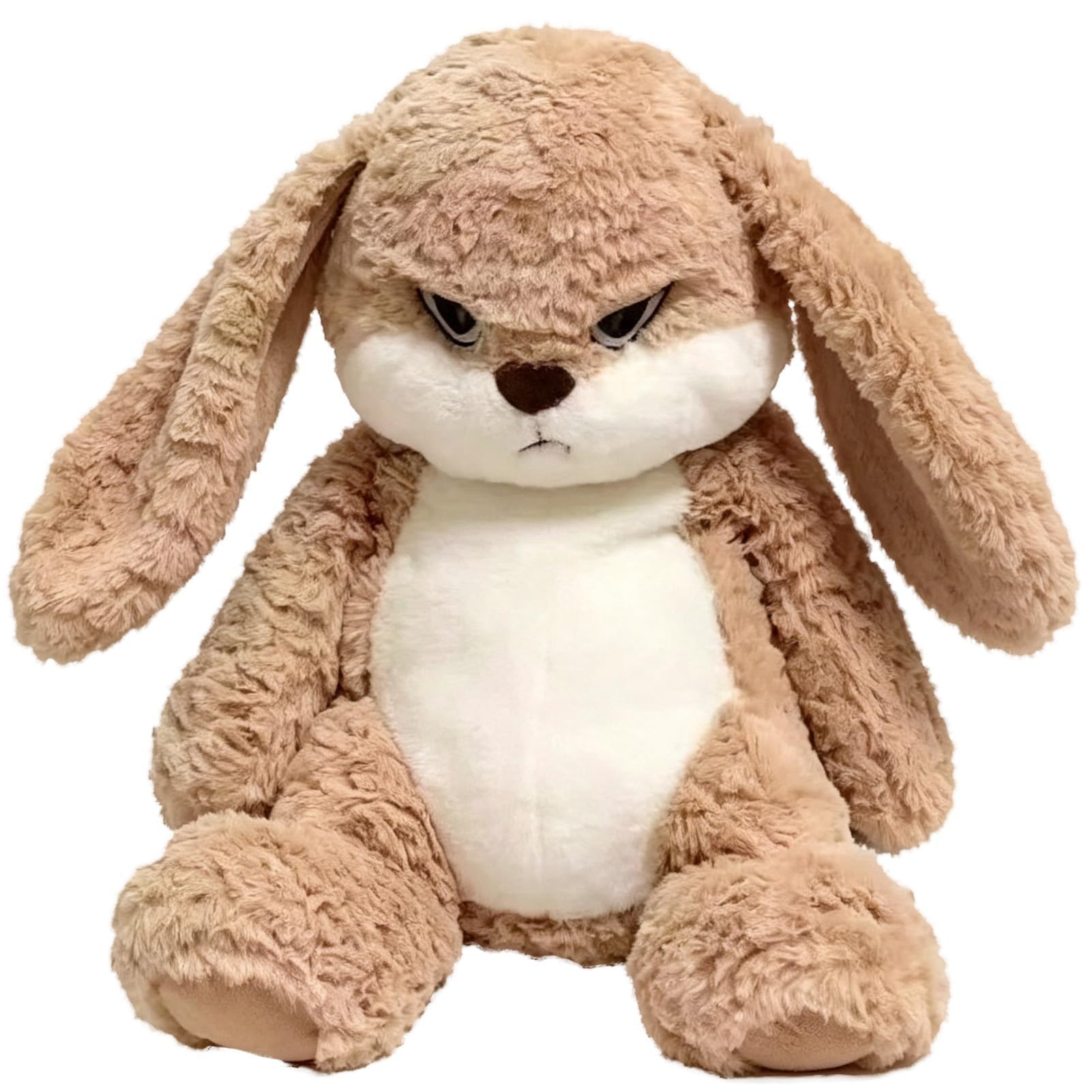 Cute Grumpy Bunny Plush Toy, Angry Rabbit Stuffed Animal, Home Decor
