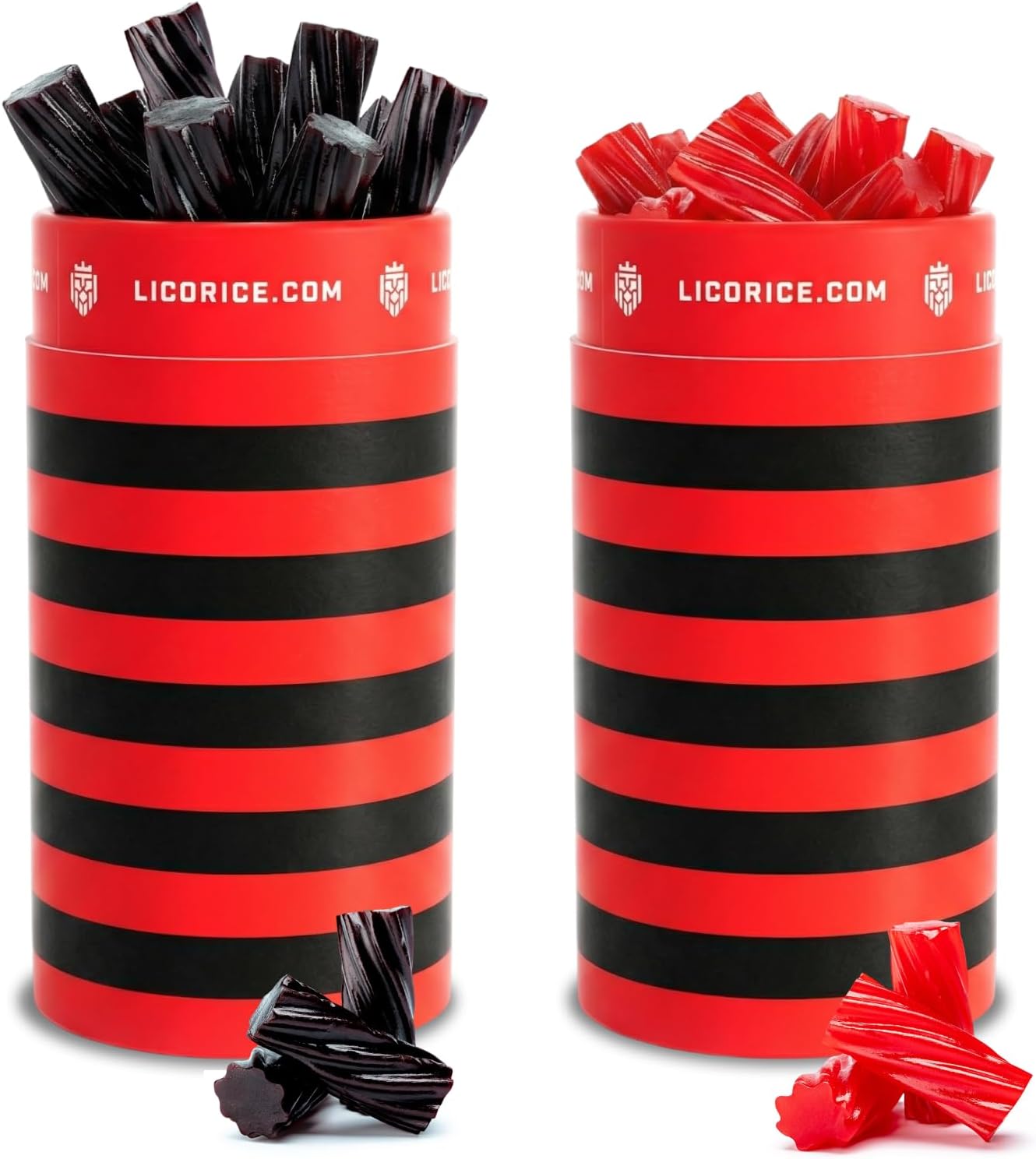 - Licorice.com | Red and Black Licorice | Licorice Candy Twists | | Soft & Chewy Australian Licorice In Yummy & Sweet Strawberry Flavor | Pack of 2