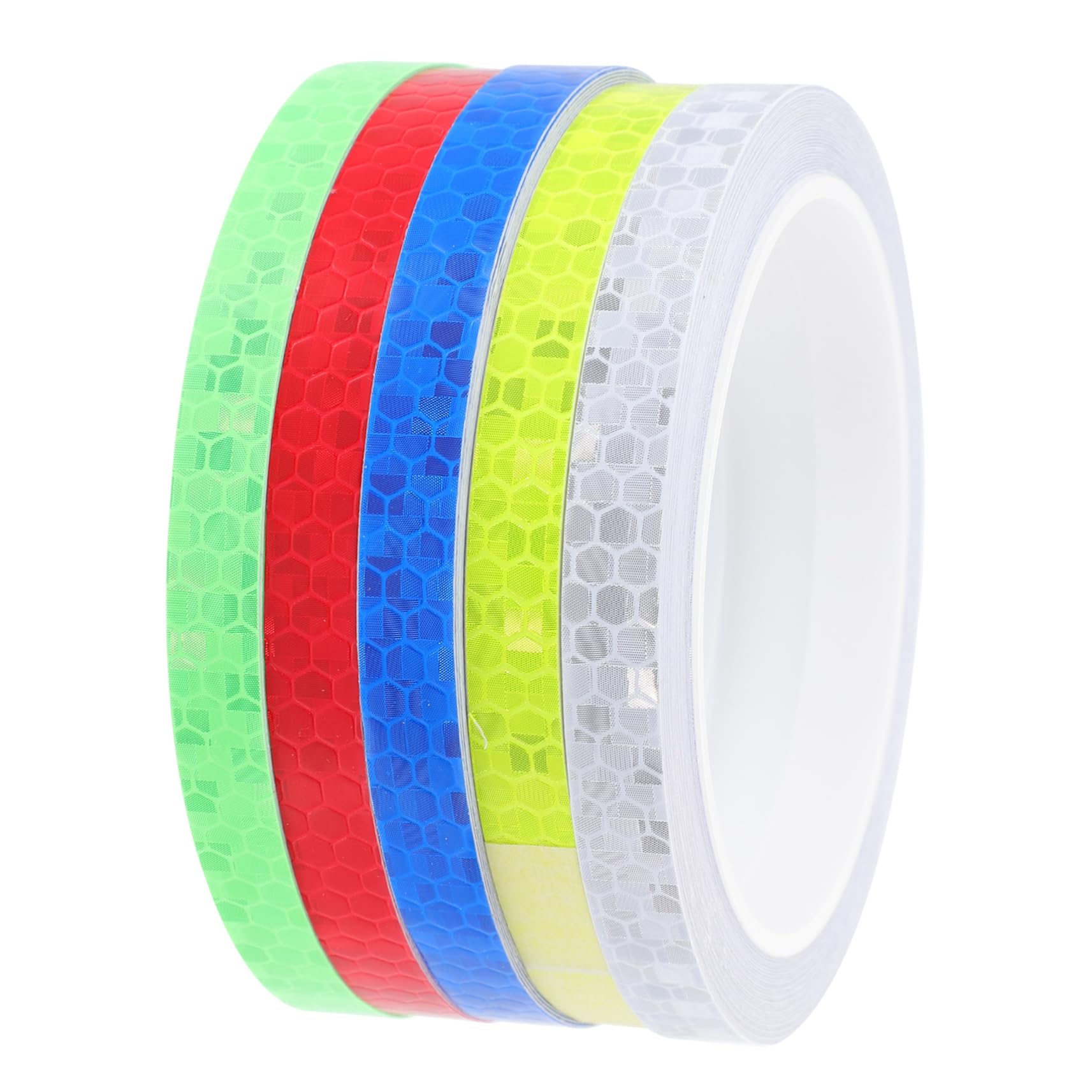 Toddmomy Reflektierende Fahrradaufkleber Reflektierende Aufkleber Dekoration Radfahren Rückseite Auswechselbares Reflexband Abnehmbarer Reflektierender Aufkleber PVC