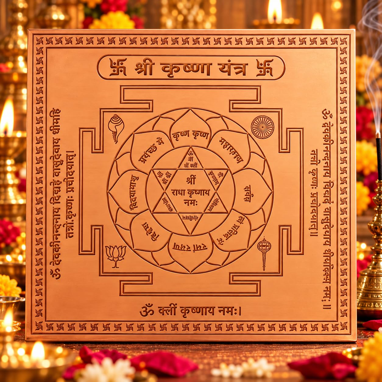 Copper Shiv Yantra - Spiritual Protection & Peace -25
