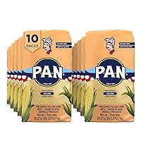 Vista 11 de P.A.N. Harina de maíz amarillo – Harina de maíz precocinada sin gluten y kosher para Arepas (2.2 lb/paquete de 4)
