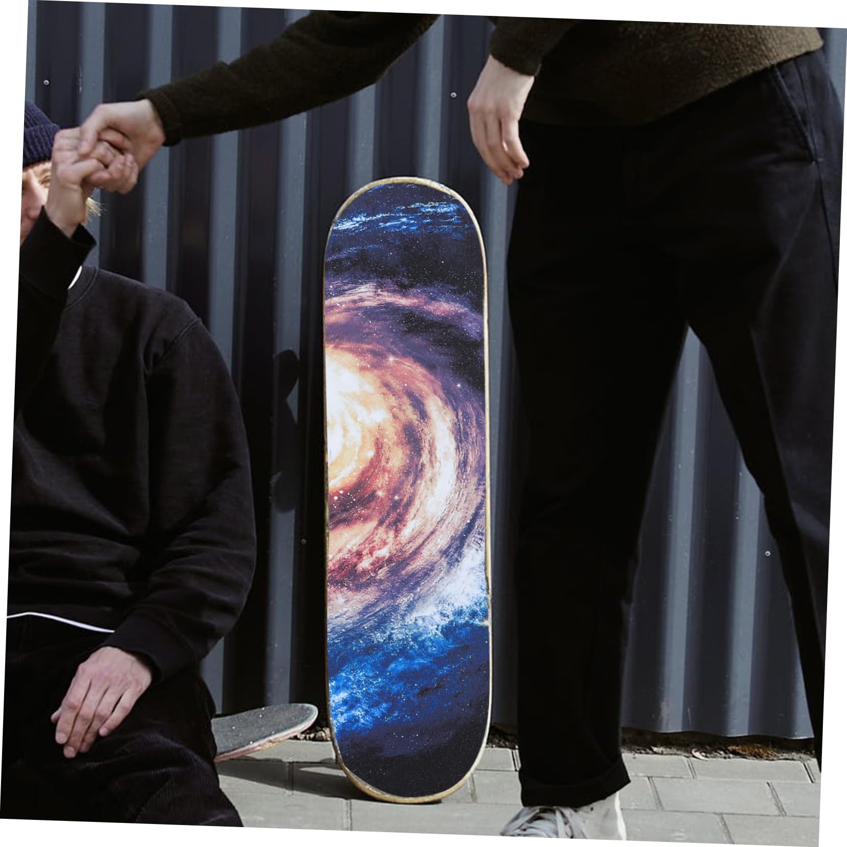 Toddmomy 2 Pièces Autocollant Antidérapant pour Skateboard de Grip pour Deck de Design Unique Durable pour Personnaliser Votre