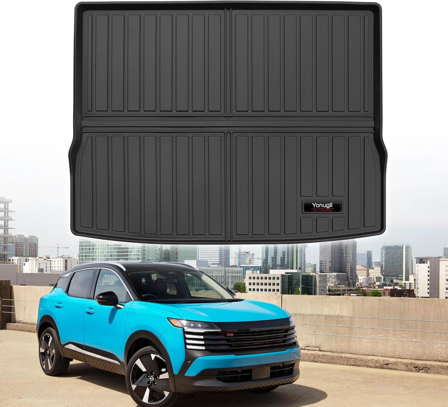 Custom for 2025 2026 Nissan Kicks Cargo Mats Trunk Liner All Weather TPE Protection Mat Accessories (for 2025 2026 Nissan Kicks)