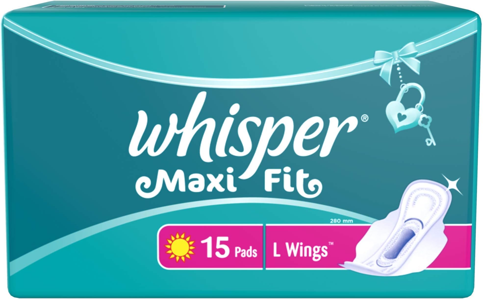 Maxi Fit Sanitary Pads - Large Wings (Pack of 15 Piece Pack)