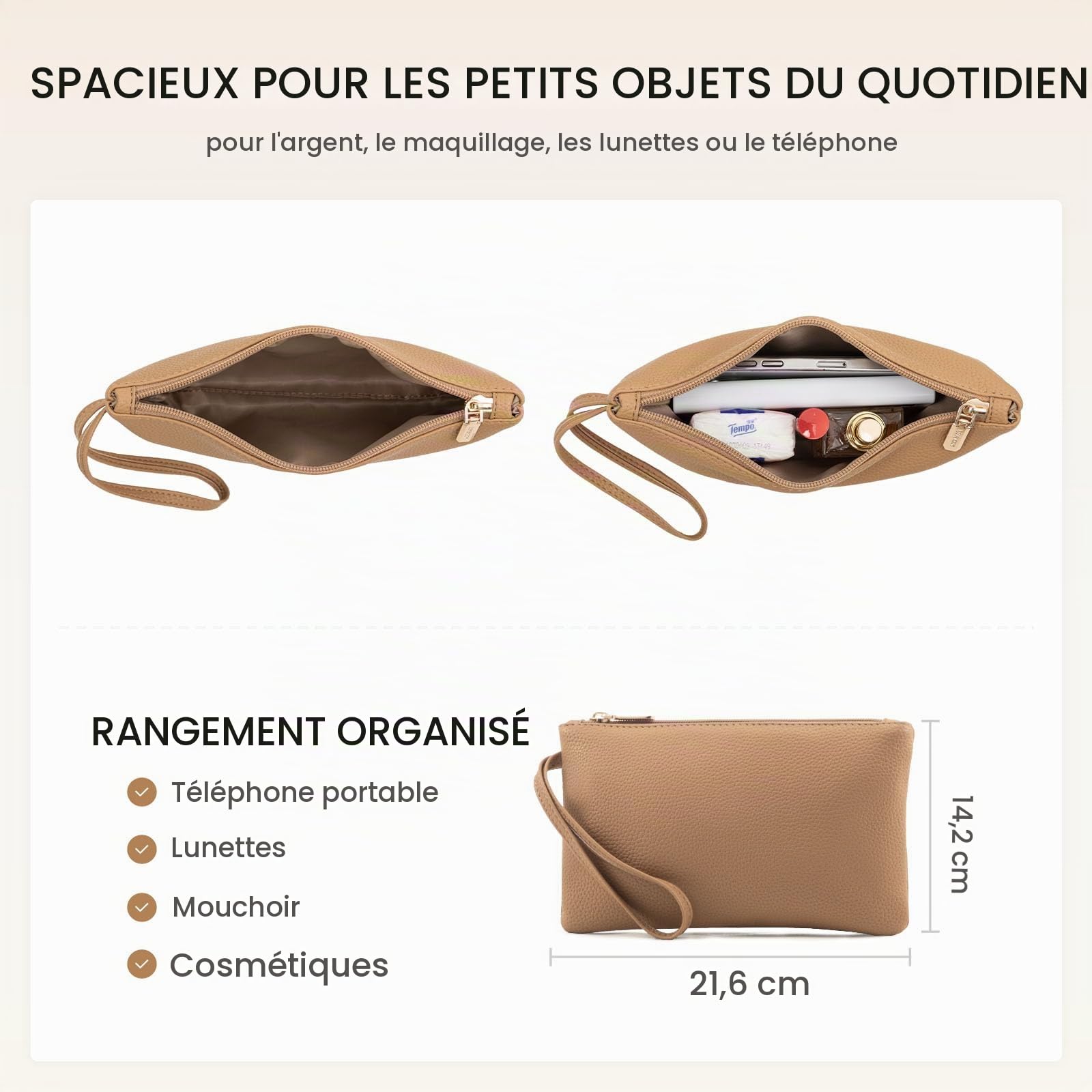 LOVEVOOK Sac a Main Femme 15,6" -Sac Cabas Ordinateur Portable Sac à Main pour Les Cours Lycée, Grand Tote Bag de Travail pour Lycée, Université, Business et Voyages