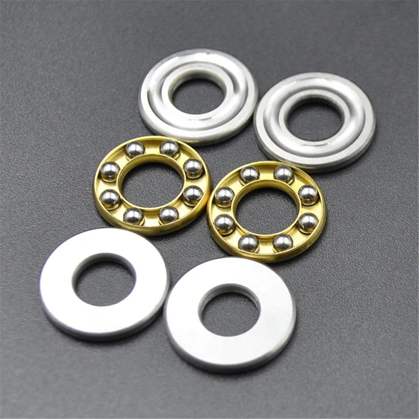 Cojinete de empuje F6-14M f6 14m Cojinete en miniatura de 6 x 14 x 5 mm Diámetro interior de 6 mm Cojinetes de bolas axiales pequeños(10Pcs)