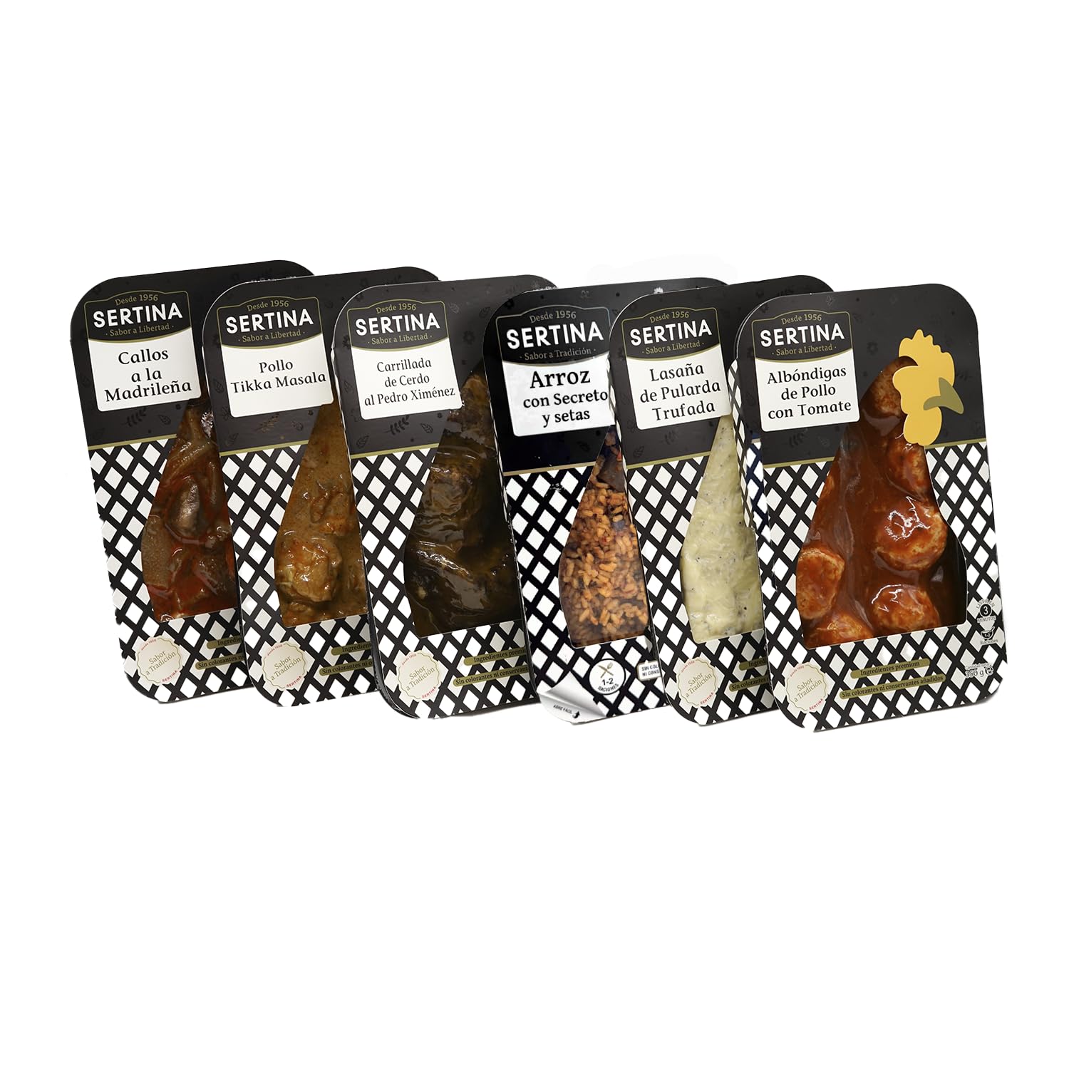 Sertina Platos Preparados Gourmet Paquete MIX SURTIDO 6 x 350g