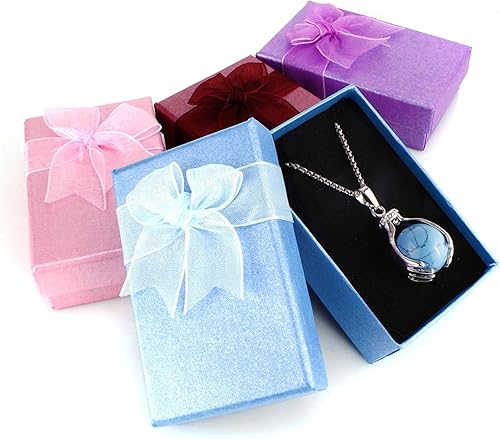 Miniatura 9 de BEADNOVA collar con gema de curación con cadena de acero inoxidable de 18 pulgadas con embalaje de caja de regalo