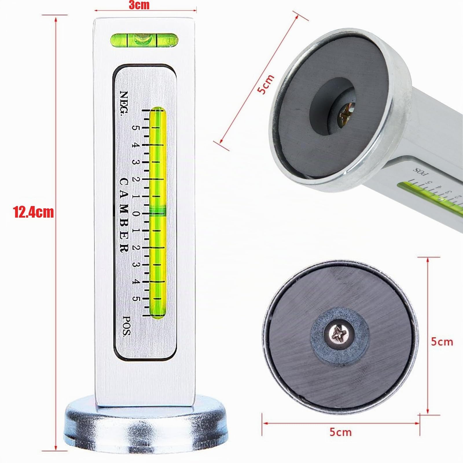 Outil de Jauge Magnétique Réglable Universel Outil d'alignement de Roue de Jambe de Force de carrossage pour la Réparation de Pneus de Camion de Voiture RV