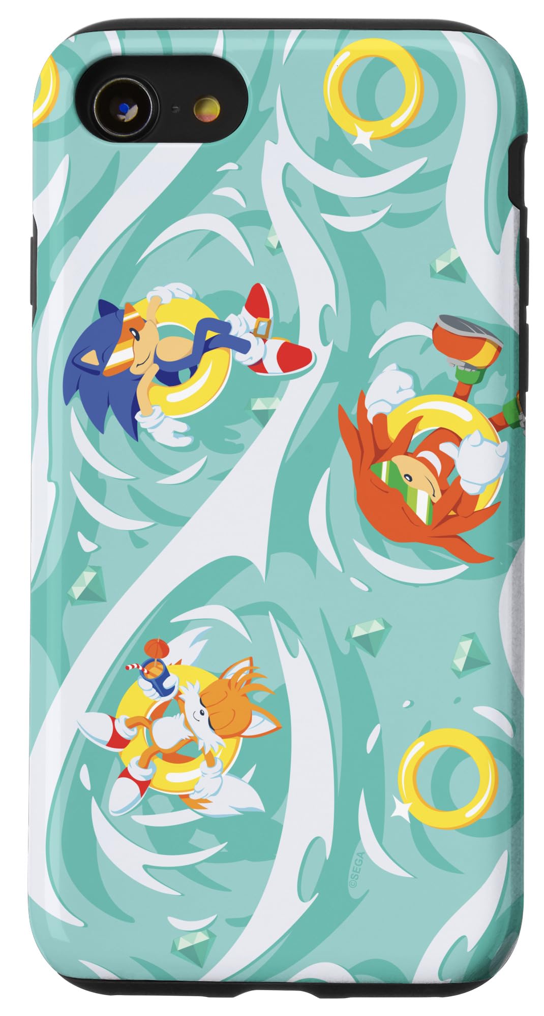 Sonic The Hedgehog - Relaxing Summer, Sonic, Tails, Knuckles Case for iPhone SE (2020) / 7/8