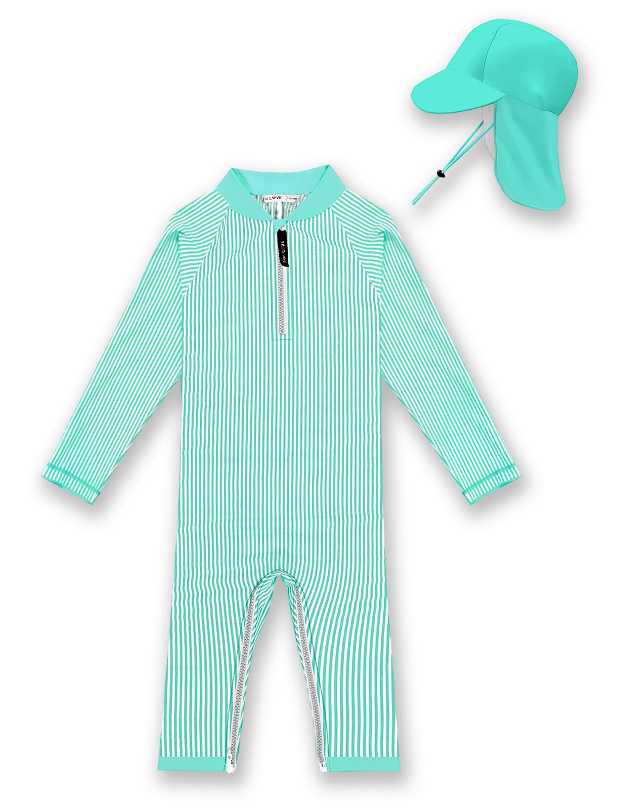 weVSwe Baby Toddler Boy Swimsuit Long Sleeve Baby Swimwear UPF 50+ Sun Protection Rash Guard Swimming Costume with Crotch Zipper 0-3 Years — view 115