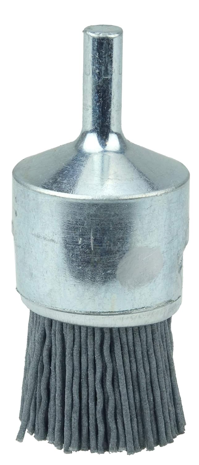 Weiler 10173 1/2" Nylox End Brush, .035/180SC Fill, Made in The USA (Pack of 10)