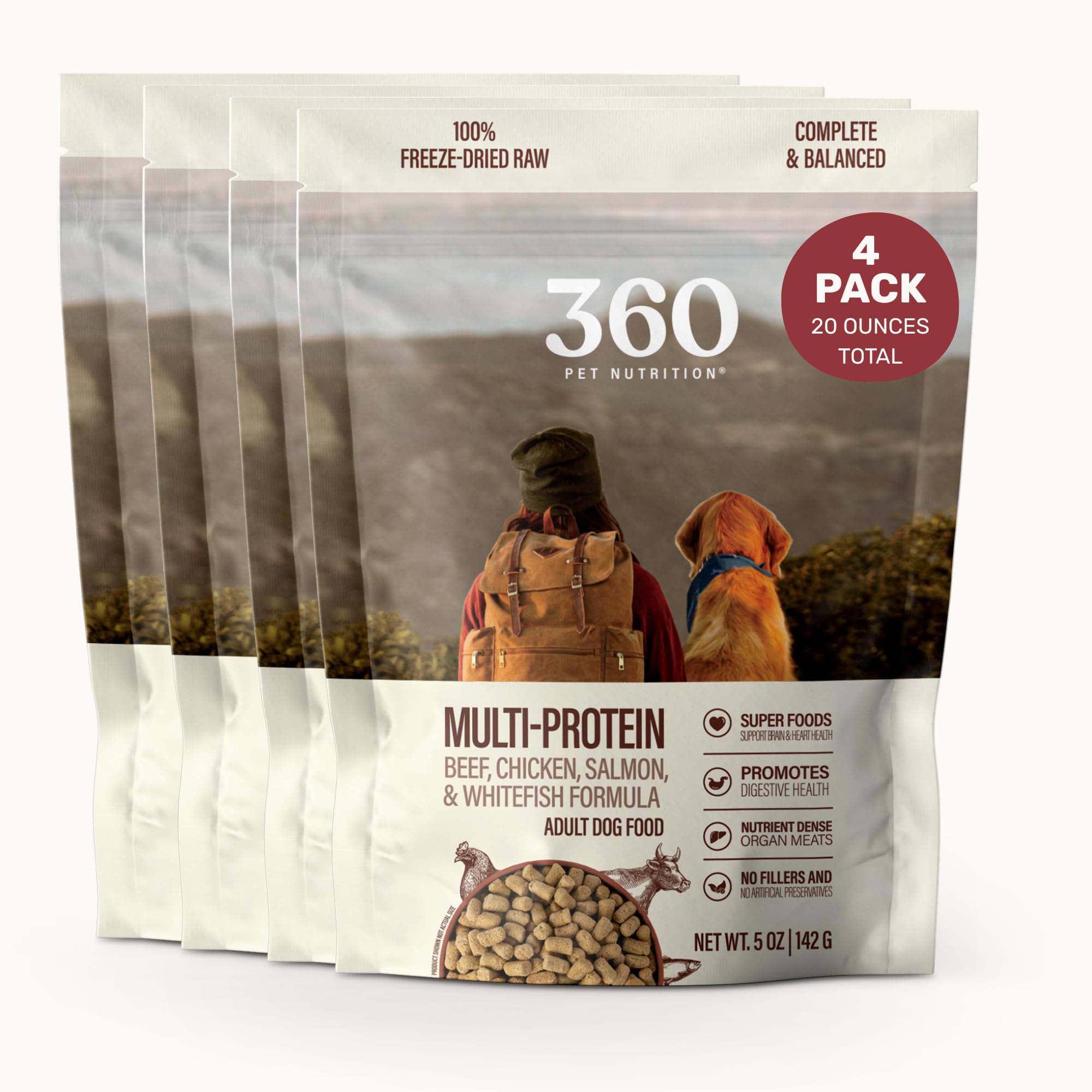 ドッグフード minapiy Amazon.com: 360 Pet Nutrition Freeze-Dried Raw Dog Food – Multi