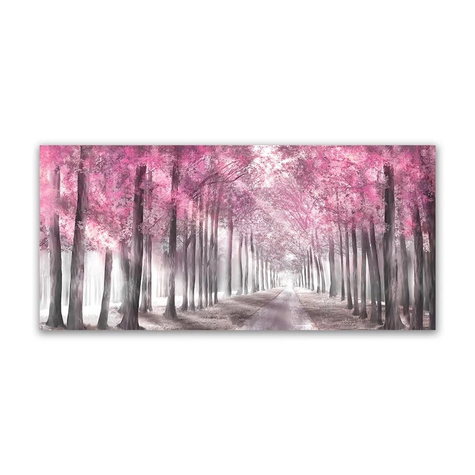 Tableau déco nature forêt scandinave pour salon moderne 20x40